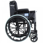Foldable Self Propelled Steel Wheelchair - Black