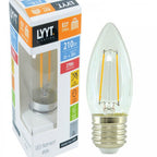 Box of 10 Lyyt 2w LED Energy Saving E27 Candle Lamp