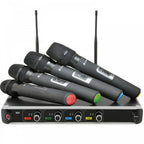 NU4 Quad Wireless Microphone System UHF Handheld