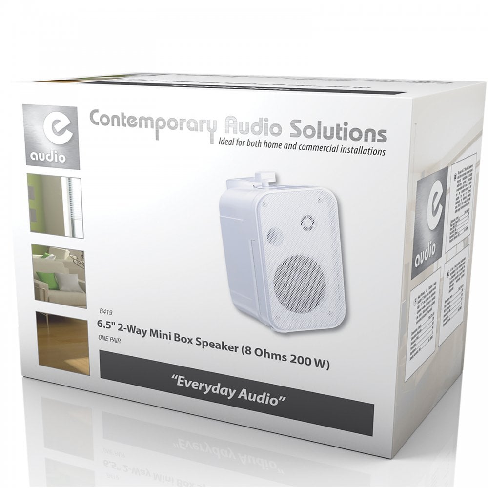 200w Mini Cabinet Speaker - White