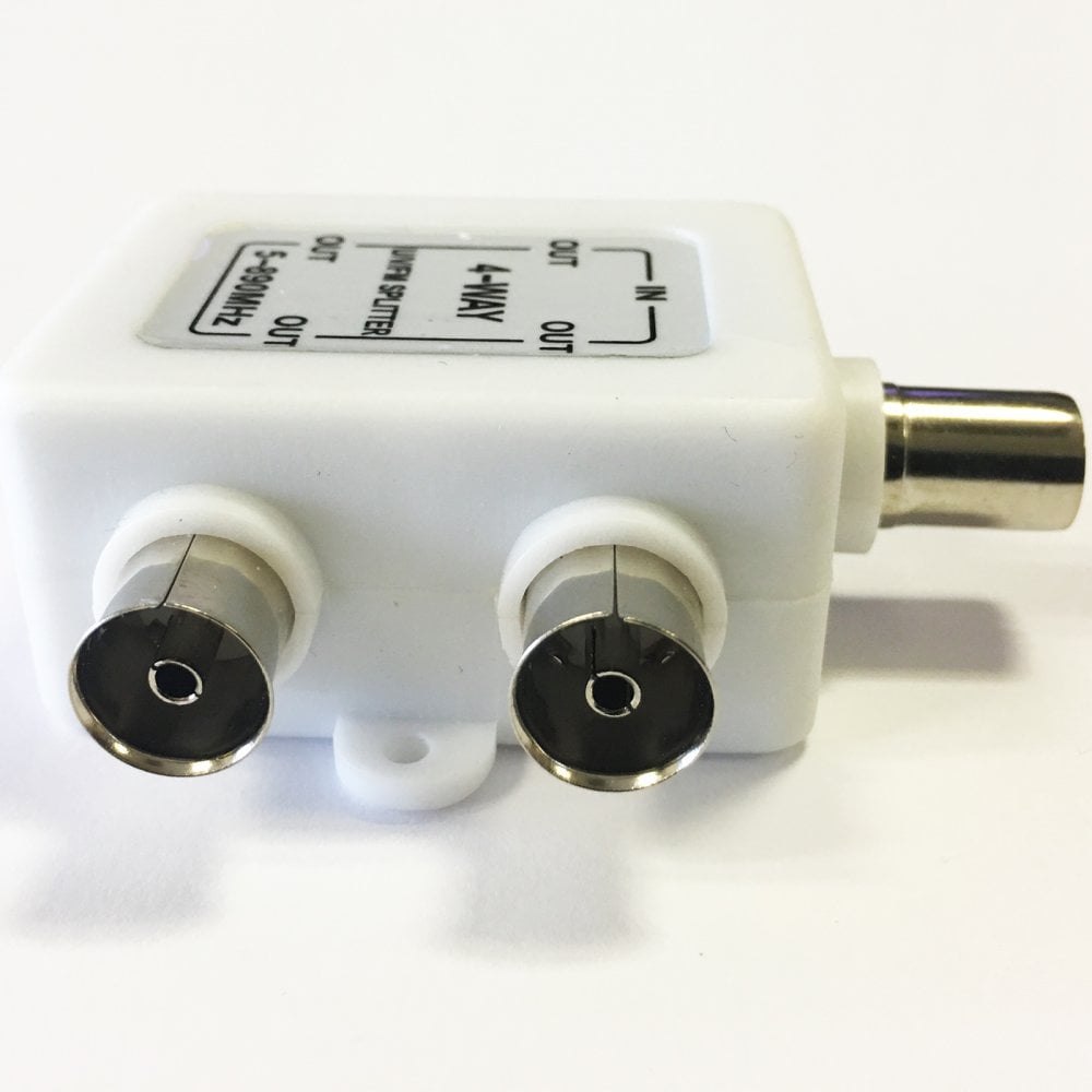 4 Way Indoor Coaxial Port Signal Splitter