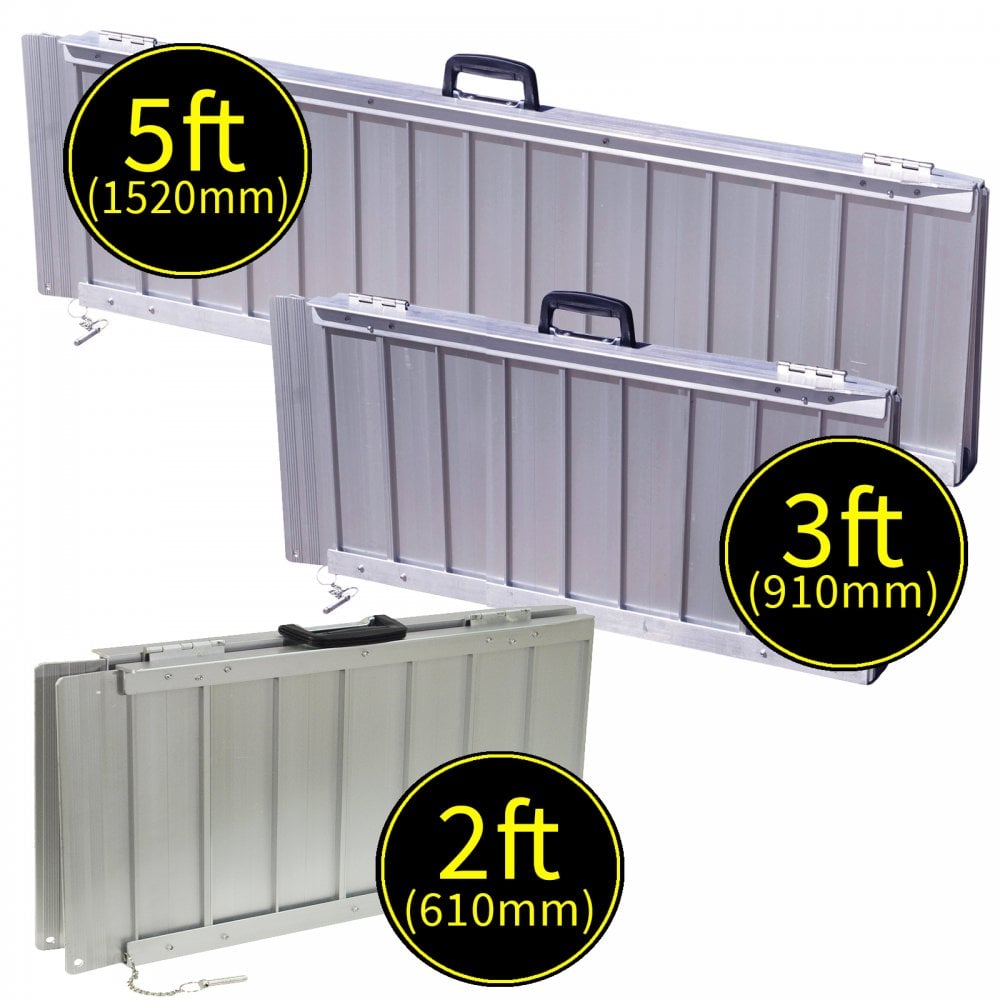 Mobility Lightweight Folding Suitcase Ramps Portable Scooter & Wheelchair Ramp