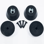 Large Rubber Feet with Fixing Screws Heavy Duty Set of 4