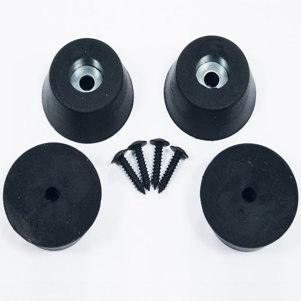Large Rubber Feet with Fixing Screws Heavy Duty Set of 4