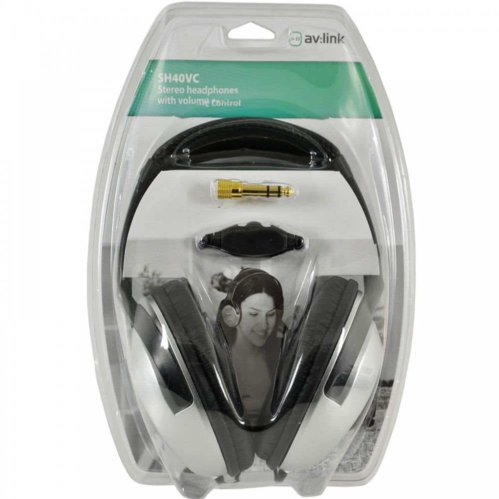 SH40VC Stereo Headphones With In-line Volume Control