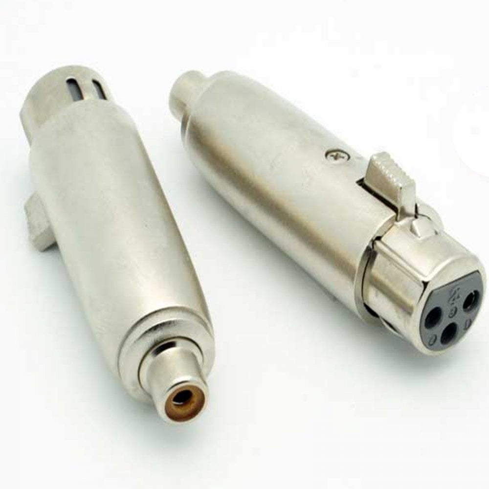 RCA Phono Socket Female to 3 Pin XLR Socket Female Adaptor
