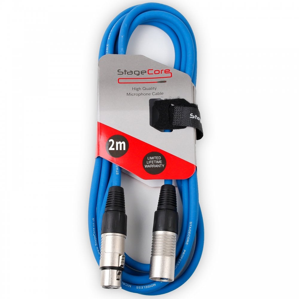 2m XLR Male to Female Pro Quality Audio Signal Cable