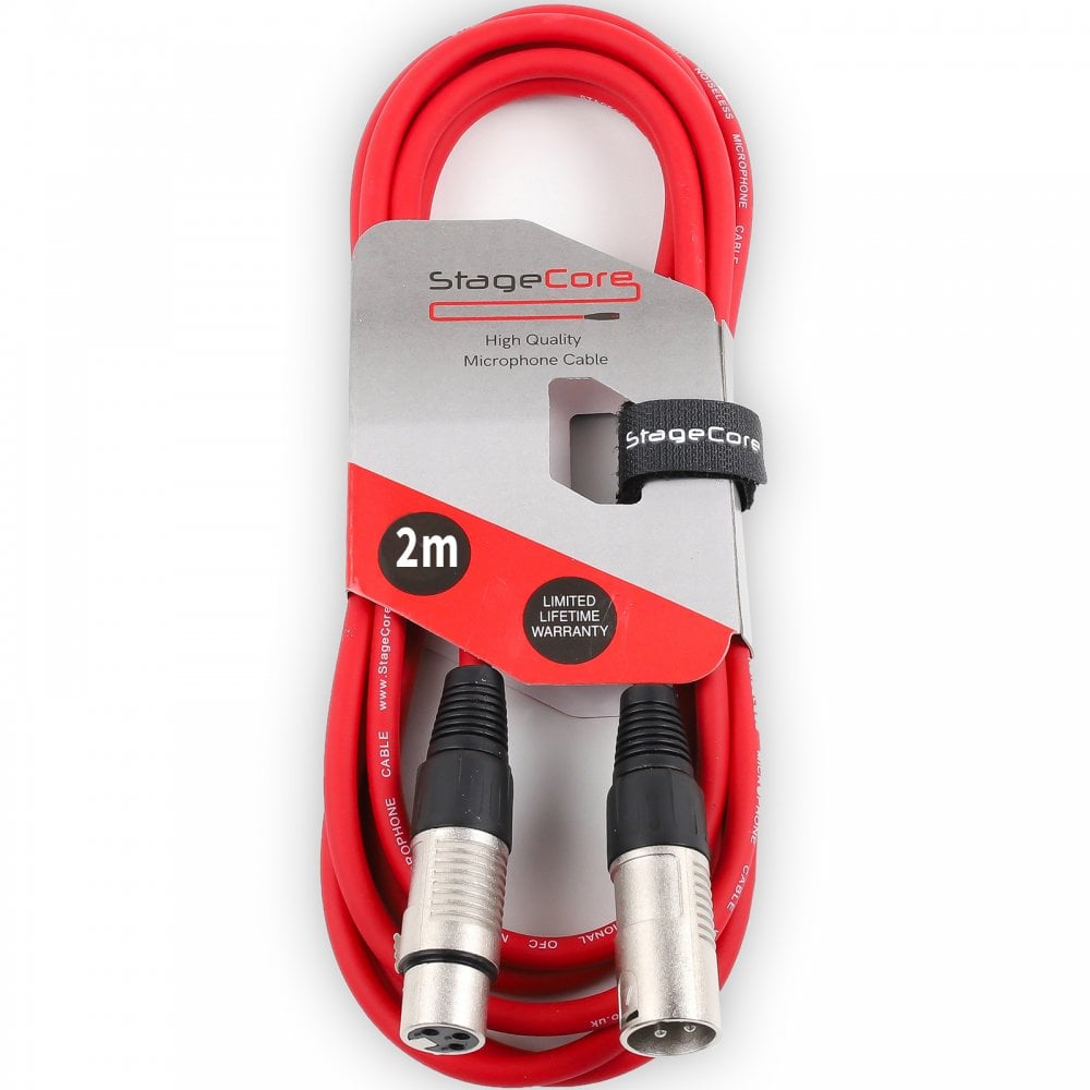 2m XLR Male to Female Pro Quality Audio Signal Cable