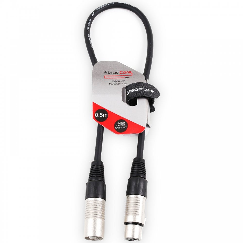 Short Male to Female Pro Quality Audio Signal Patch Cable