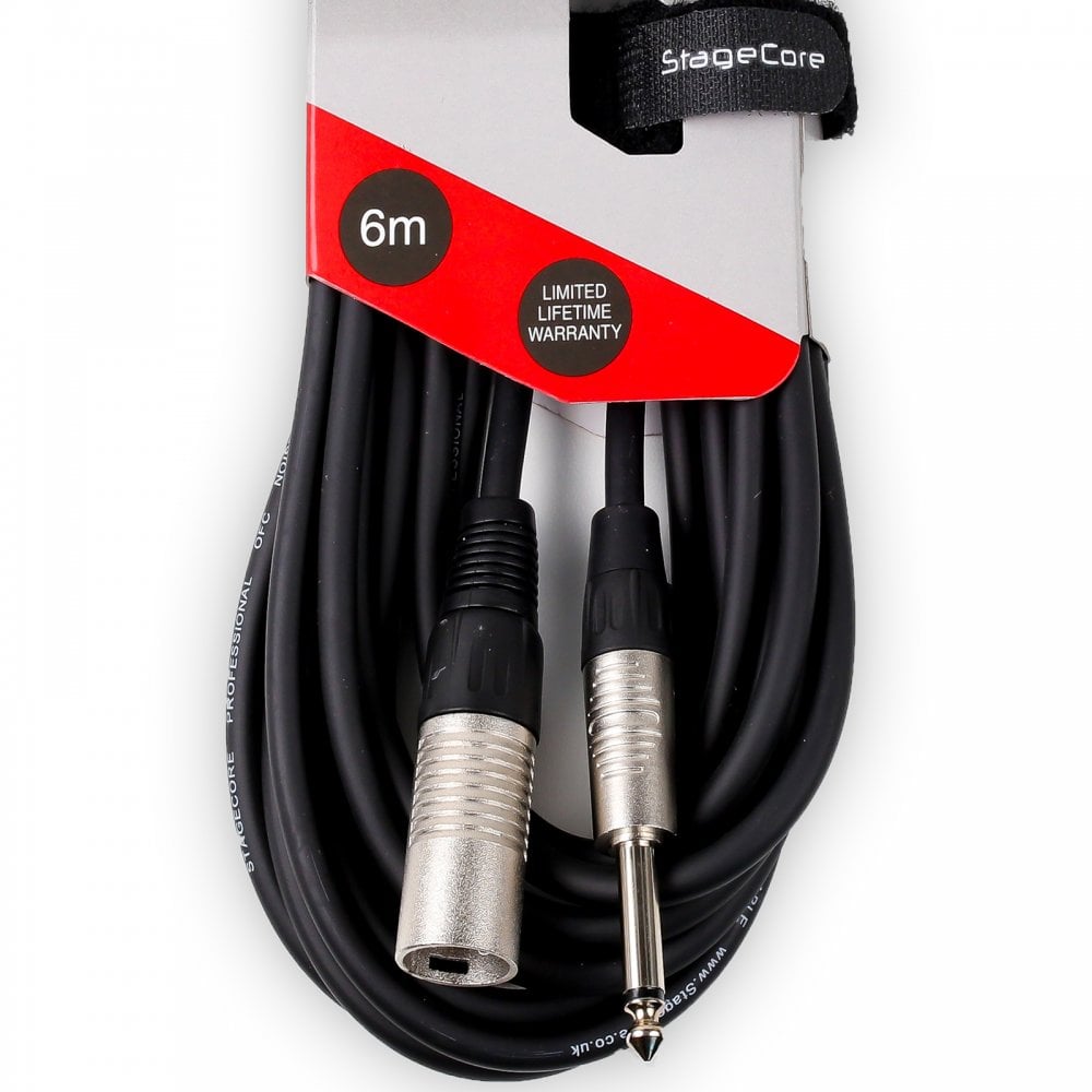 6.3mm Mono Jack Plug to Male XLR Plug Quality Audio Cable