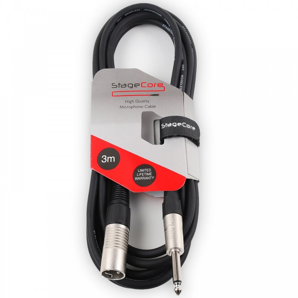 6.3mm Mono Jack Plug to Male XLR Plug Quality Audio Cable