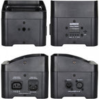 Colour Raider Uplighter Pack of 4 QUAD LED Par's, Carry Bag & Remote