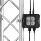 Colour Raider Uplighter Pack of 4 QUAD LED Par's, Carry Bag & Remote