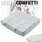 1kg Bag of Loose White Confetti 17 x 55mm