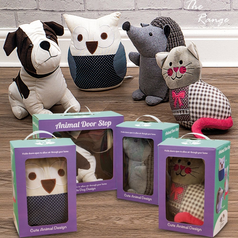 Animal Door Stoppers - Dog Cat Hedgehog and Owl