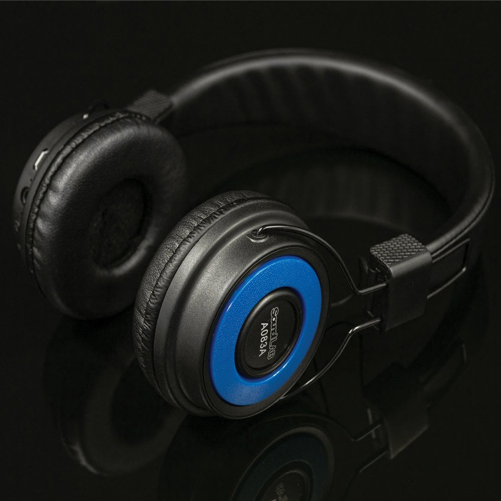 Wireless Bluetooth On Ear Headphones - Blue