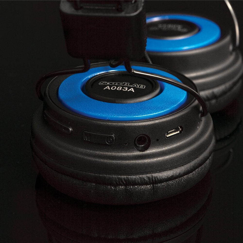 Wireless Bluetooth On Ear Headphones - Blue