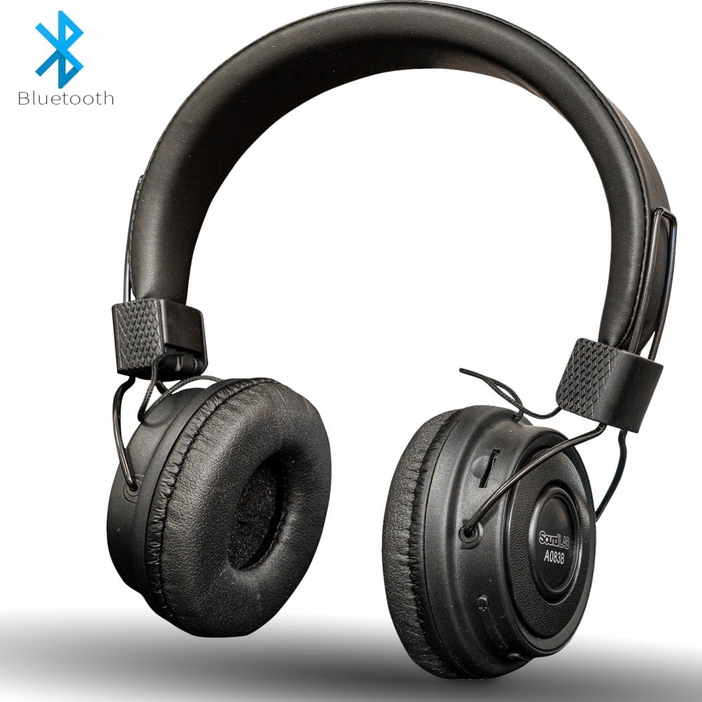 Wireless Bluetooth On Ear Headphones - Black