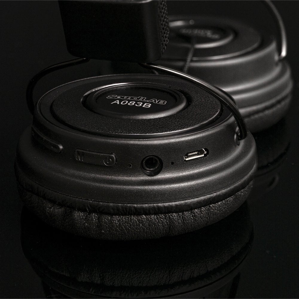 Wireless Bluetooth On Ear Headphones - Black