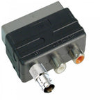 Scart Plug to BNC Socket Adaptor For CCTV Camera Monitor