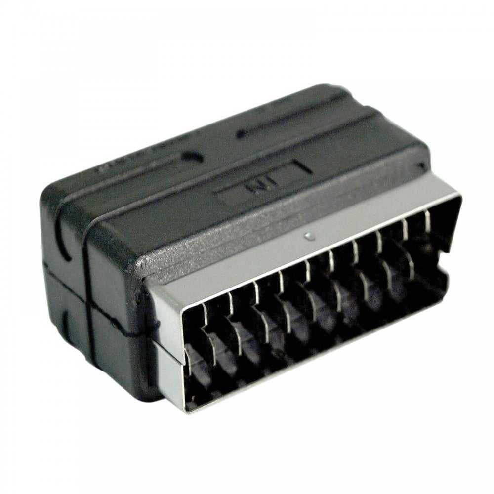 Scart Plug to BNC Socket Adaptor For CCTV Camera Monitor