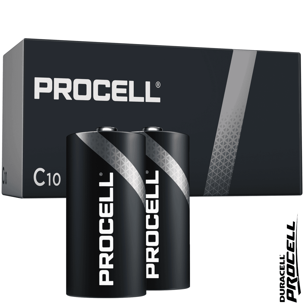 Procell C LR14 ID1400 Batteries | Box of 10 | DUR2200C-B2 HR18 MN1400 Q29-RECC2