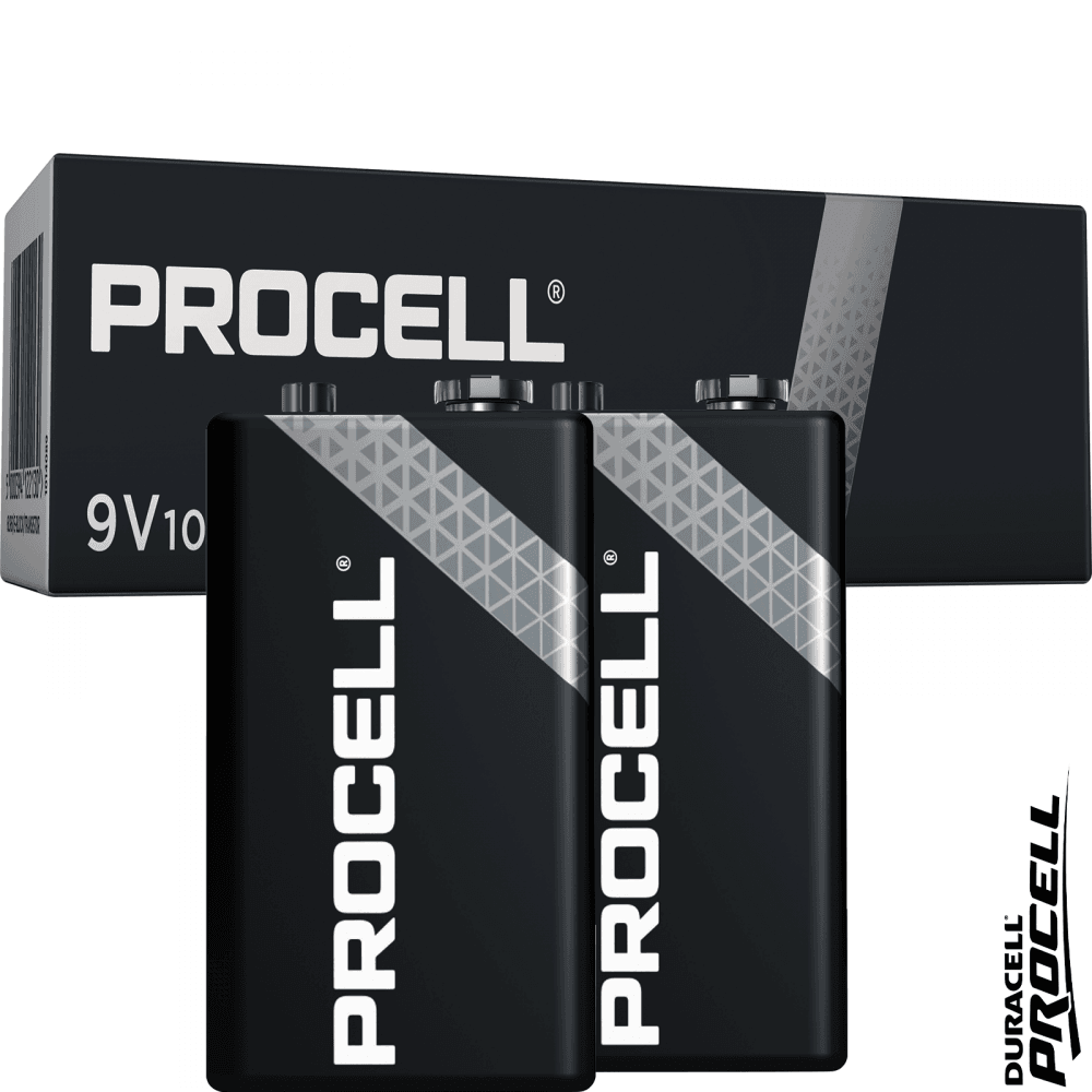 Procell 9V PP3 6LR1 ID1604 Batteries Box of 10