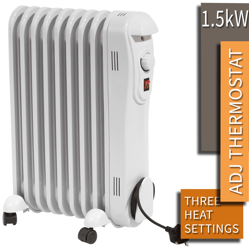 7 Fin Oil Filled Radiator 1500w