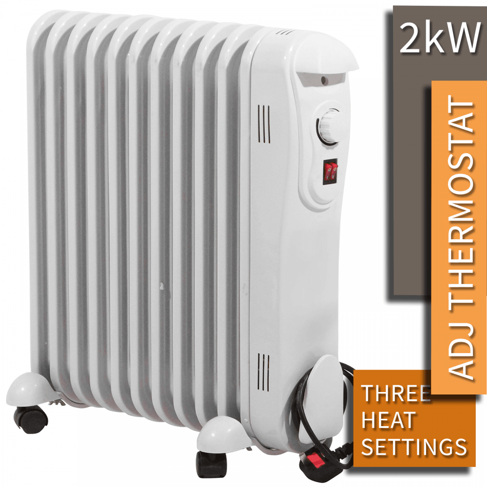 9 Fin Oil Filled Radiator 2000w