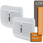 Compact Silica Rechargeable Dehumidifier Twin Pack
