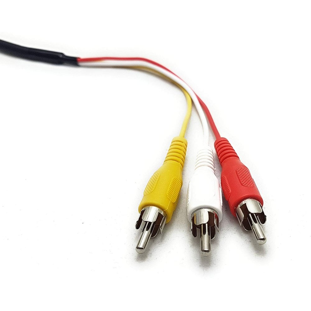 1m Scart to 3 Triple RCA Phono AV Lead In Out Switch