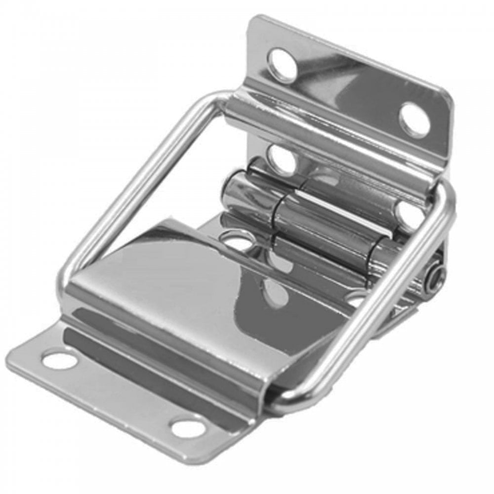 Nickel Heavy Duty Metal Strut Hinge for 95 Degree Chest Case Lid Opening