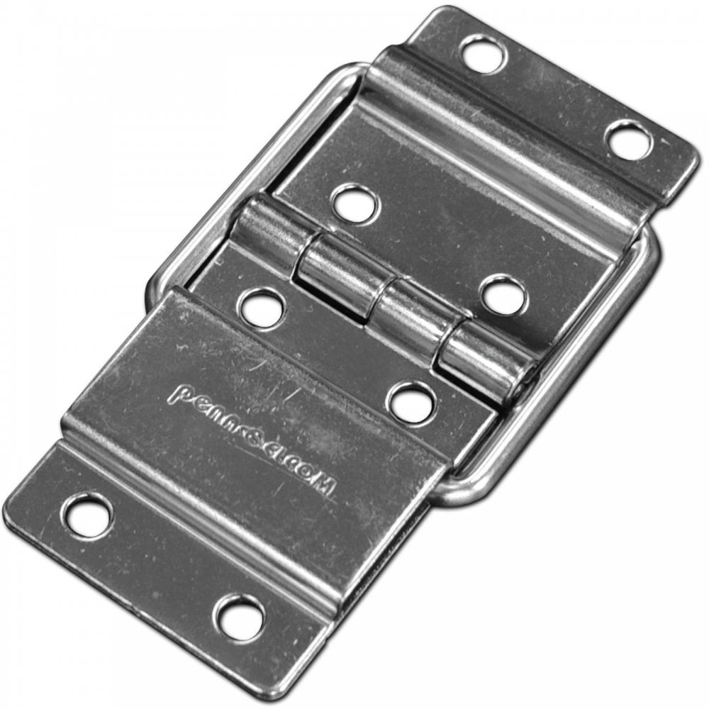 Nickel Heavy Duty Metal Strut Hinge for 95 Degree Chest Case Lid Opening