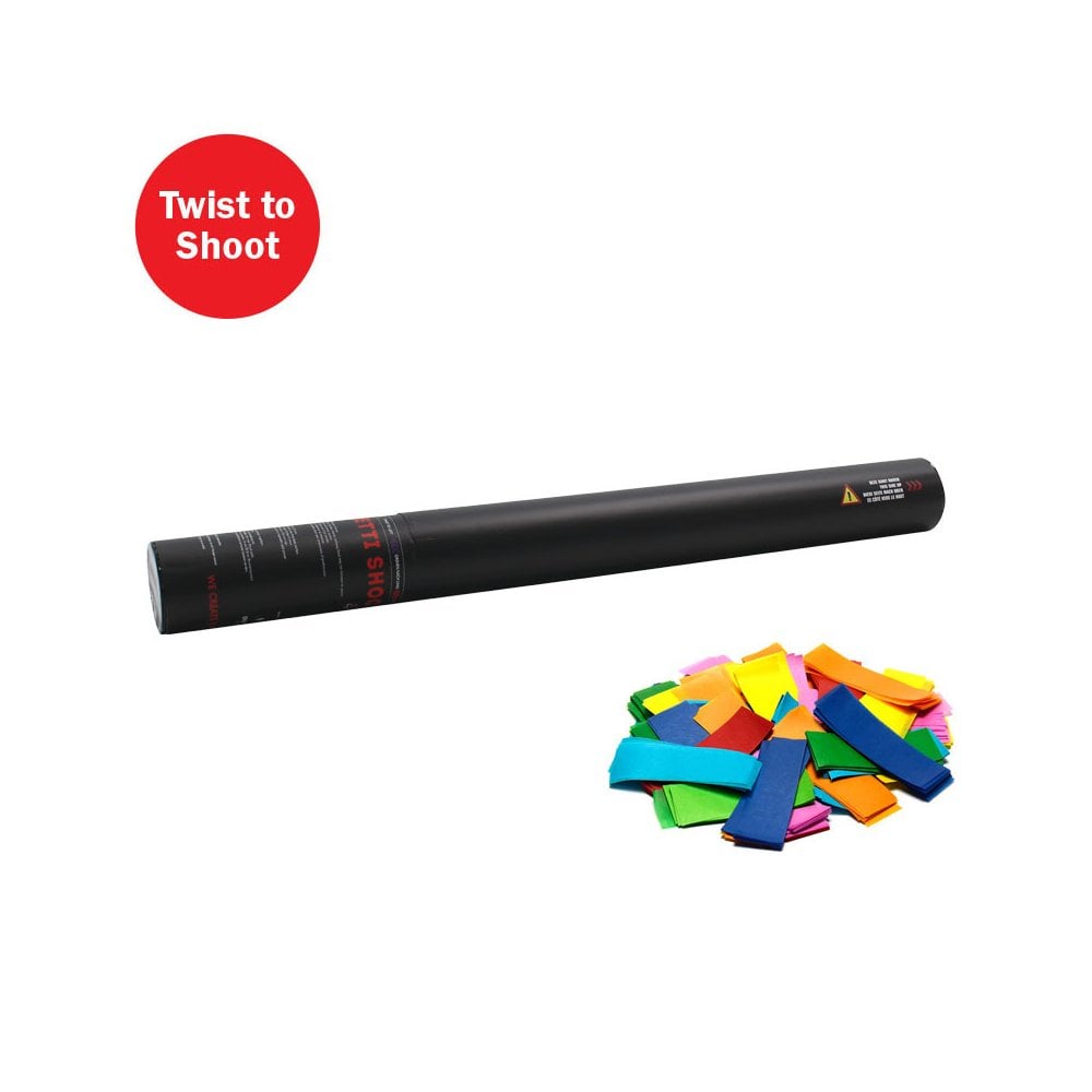 Handheld Confetti Cannon 80cm Multicoloured