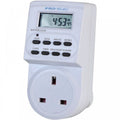 20 Programme 24hr Timer Plug Socket Switch on Rundown off facility