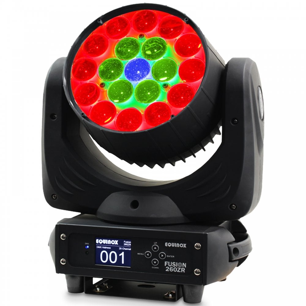 Quad Colour LED Moving Head Wash with Zoom