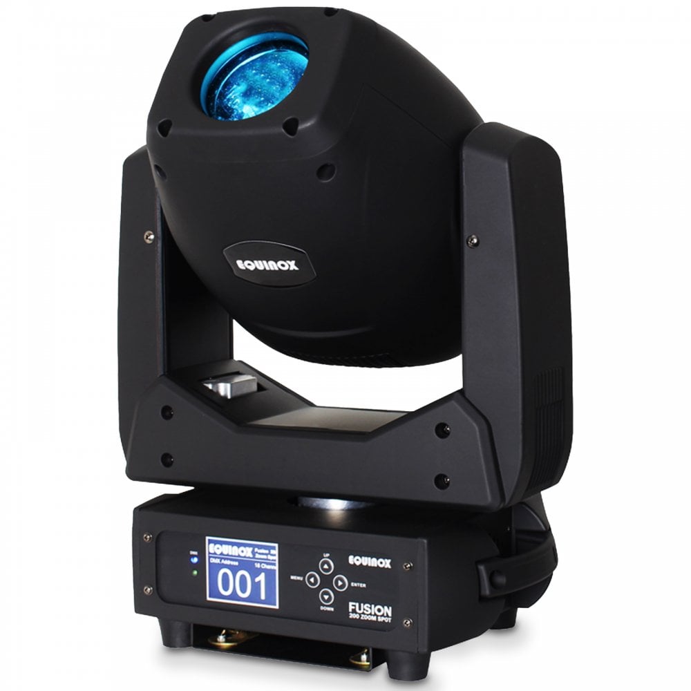 Fusion 200W LED Moving Head Prism Zoom Spot (Black)