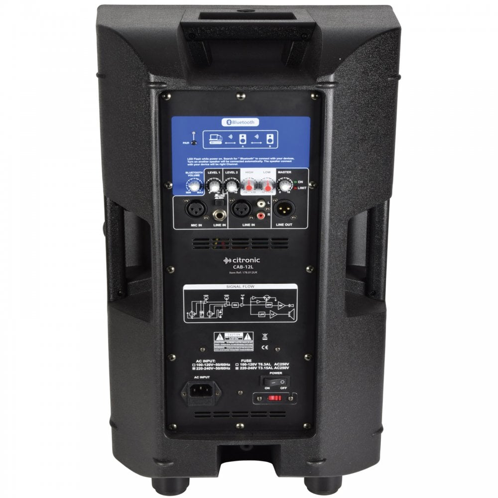 12" Active Bluetooth Speakers Monitors 1200w Peak