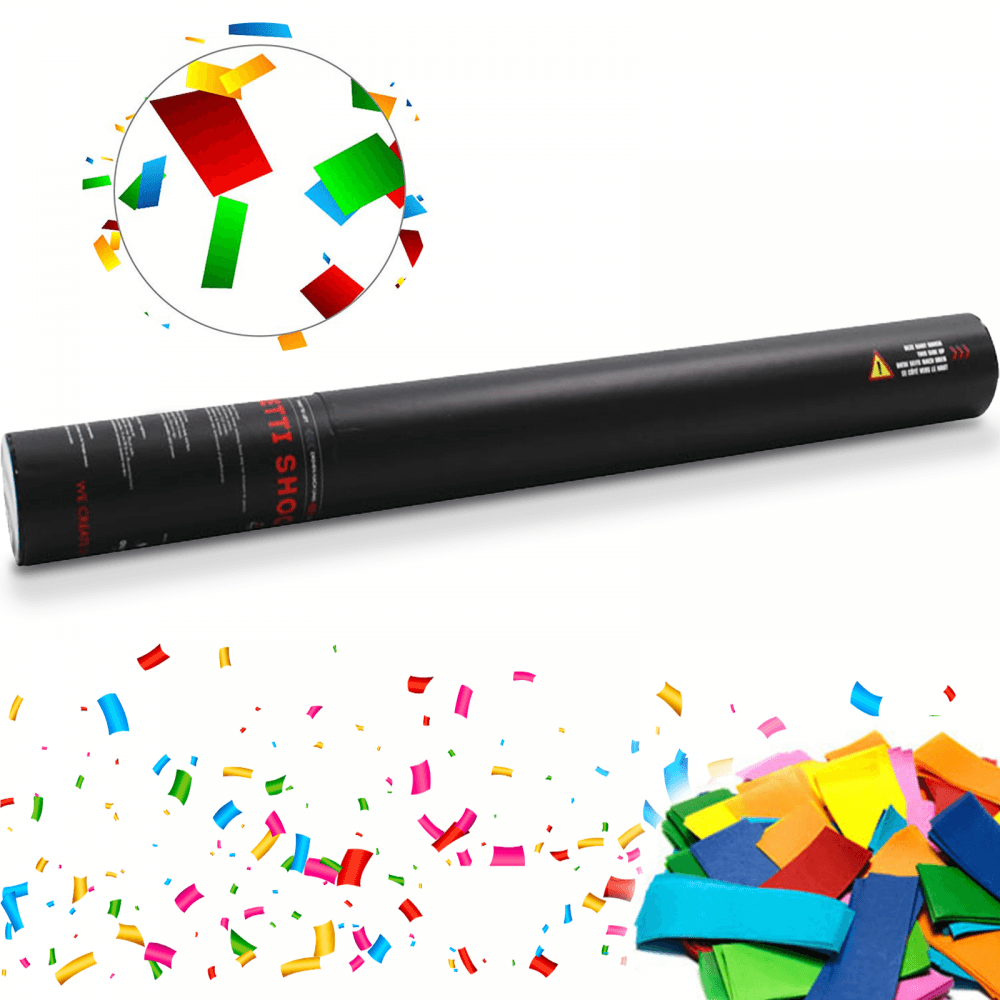 Handheld Confetti Cannon 80cm Multicoloured