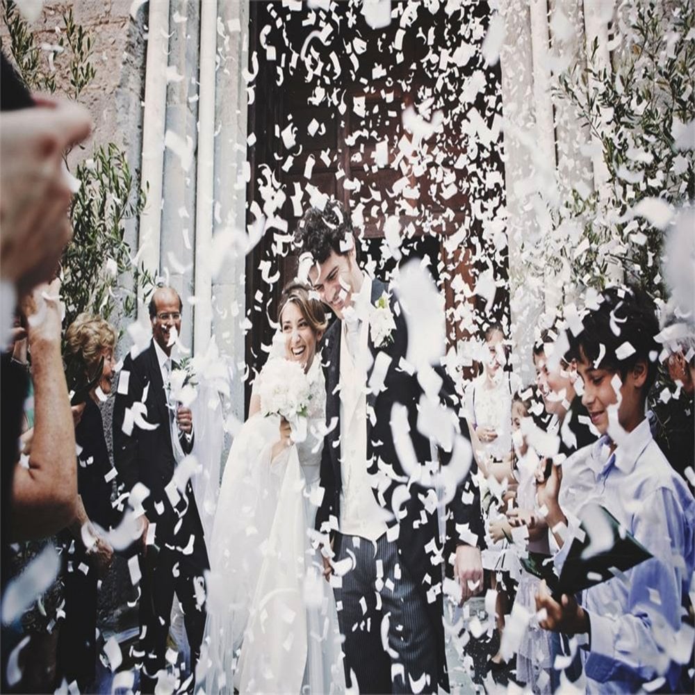 Handheld Confetti Cannon 50cm White