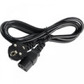 1.5m C13 IEC Kettle to European 2 pin Round AC EU Plug Power Cable Lead Cord PC