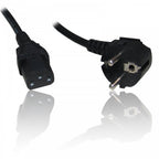 1.5m C13 IEC Kettle to European 2 pin Round AC EU Plug Power Cable Lead Cord PC