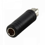 RCA Phono Plug to 6.35mm 1/4" Stereo Jack Socket Adapter