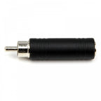 RCA Phono Plug to 6.35mm 1/4" Mono Jack Socket Adapter