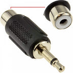 3.5mm Mono Jack Plug Male to RCA Phono Socket Adapter