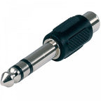 6.35mm Stereo Jack Plug to RCA Phono Socket Adaptor
