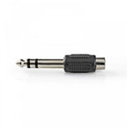 6.35mm Stereo Jack Plug to RCA Phono Socket Adaptor