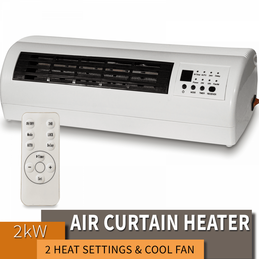 2kw Electric Over Door Warm Air Curtain Fan Wall Heater