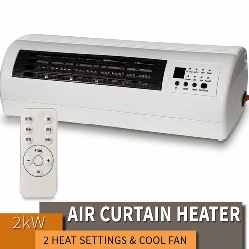 2kw Electric Over Door Warm Air Curtain Fan Wall Heater