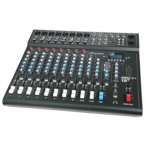 12 Channel Mixer Desk USB SD Recorder - 2020 + Version With Footswitch Socket